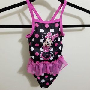 Disney Minnie Pink Ruffle 18 Mos bathing suit